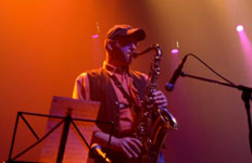 Duo sax avec Frdric Bourdon, l'ambiance est assure